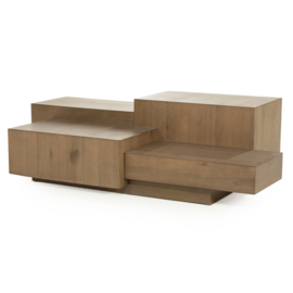 96389 | Salontafel Quinten rechthoek - bruin | Eleonora