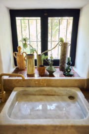 AVC0016 | Long vase, mud brown | HKliving - Medio oktober verwacht!