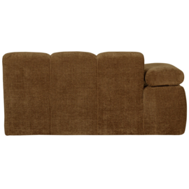 377454/5-H | Mojo 1,5-zits element met arm (links of rechts) - ribstof honinggeel | WOOOD