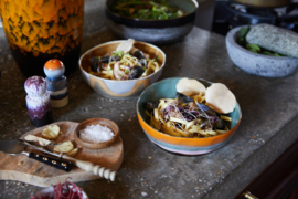 ACE7274 | 70s ceramics: pasta bowls, Golden hour (set of 2) | HKliving - Weer verwacht in mei!