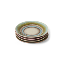KST0198 | 70s ceramics: saucers, doodle (set of 4) | HKliving