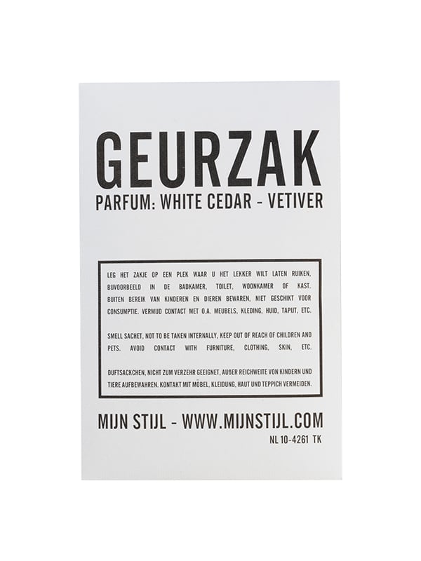 124239 | Geurzak - white cedar vetiver | MIJN STIJL