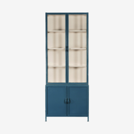 Vitrinekast Detroit 4drs. - Diepblauw | New Routz