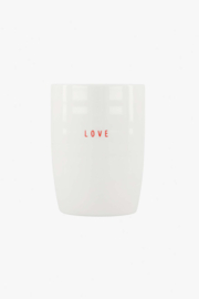 Koffiemok love - wit/rood | Zusss 