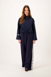 Wijde jogger met bies - donkerblauw | Zusss 