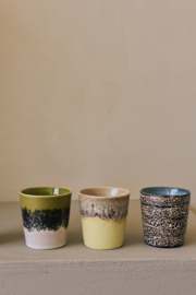 KST0241 | 70s ceramics: coffee mug, custard | HKliving - Eind oktober verwacht!