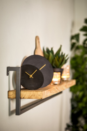 7109216 | Klok Ø15 cm LICOLA - antiek zwart | Light & Living 