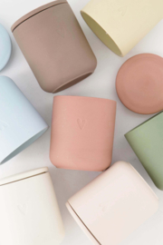 Geurkaars keramiek hartje - lichtroze | Zusss