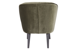 375690-156 | Sara fauteuil - fluweel warm groen | WOOOD