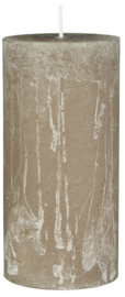 78024-76 | Rustic candle - linen Ø:6.8 H:14 | Ib Laursen 