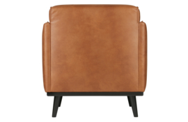 378670-09 | Statement fauteuil met arm - eco leer cognac | BePureHome