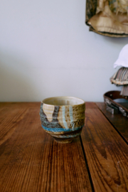 KCT0014 | Artist ceramics: coffee cup, scratched | HKliving