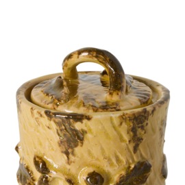 KCT0023 | Ceramic storage jar, burnt ochre | HKliving - Eind november verwacht!
