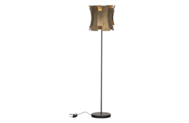 800383-B | Course staande lamp - metaal antique brass | BePureHome
