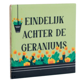 TE2737 | Tegeltje geraniums | HomeBound by KY