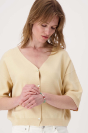 Kralen armband met tekst love  - turquoise | Zusss