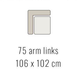 75 arm links - Tori 106x102 cm | Sevn