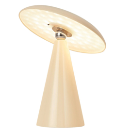 LK1249 | Bureaulamp Mush LED op accu, afneembare kap - beige | HomeBound by KY