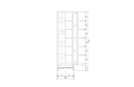 800206-Z | Bequest hoge kast - hout zwart | BePureHome