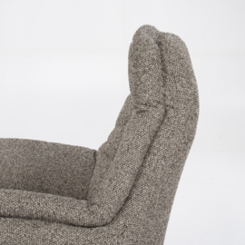  96169 | Fauteuil Caleb met voetenbank - taupe | Eleonora