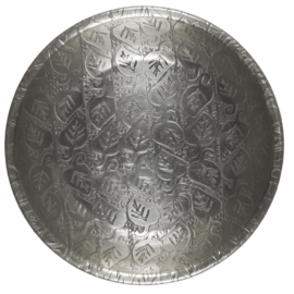 1995-12 | Small tray w/leaf pattern - antique silver finish | Ib Laursen 