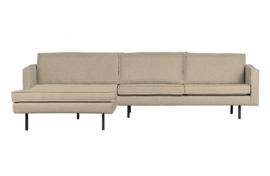 800905-GR | Rodeo chaise longue links - bouclé beige| BePureHome