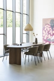 96203 | Eettafel Josh 250x110x77 - bruin | Eleonora