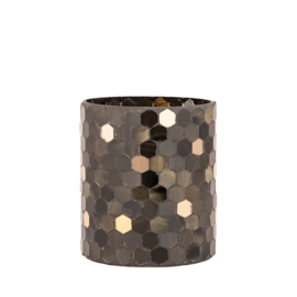 736349 | Calep tealight mosaic M - dark green | PTMD