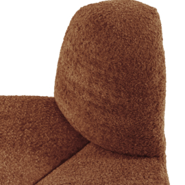 377901- WR | Mojo eetbank hoek rond rugleuning - wollig roestbruin | WOOOD