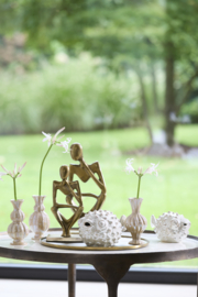7606146 | Ornament 20x11,5x11,5 cm FISH - crème parelmoer | Light & Living