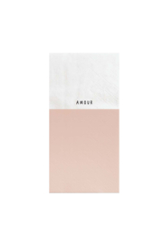 Servetten amour 11x20cm - wit/roze | Zusss