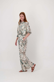  Blouse met gevlekte print - kit/zwart/silver blue | Zusss