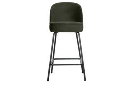 800294-D | Vogue barstoel 65cm - fluweel dark green | BePureHome