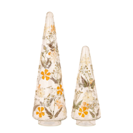 735975 | Ailla tree statue with dried flowers S - orange | PTMD