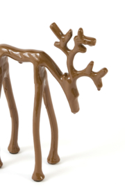 7623061 | Ornament 15x6x20 cm DEER - shiny caramel | Light & Living - Wordt verwacht!