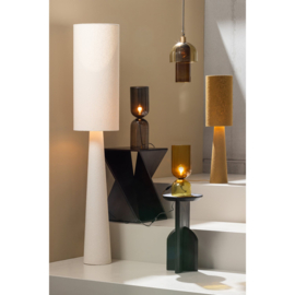 801396-T | Loft vloerlamp - metaal/bouclé tapenade 130xø30cm | WOOOD