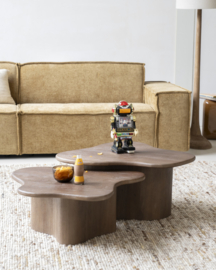 240219 | Coffee table set Fall (set of 2) - brown | By-Boo