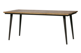 800994-N | Guild tafel naturel met zwart onderstel 220x90 | BePureHome