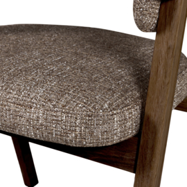 377757-D | Tunar eetkamerstoel met armleuning - hout bruin | WOOOD