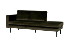 800743-156 | Rodeo daybed left - velvet dark green hunter | BePureHome