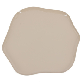 DB1388 | Metalen dienblad Haru - glossy sand | HomeBound by KY