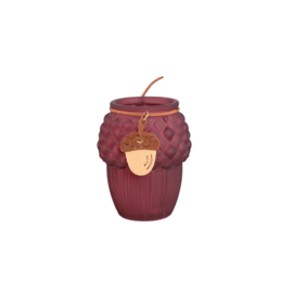 735562 | Amith glass acorn tealight - purple | PTMD 