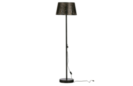 377143-Z | Keto staande lamp metaal zwart/antique brass | WOOOD Exclusive