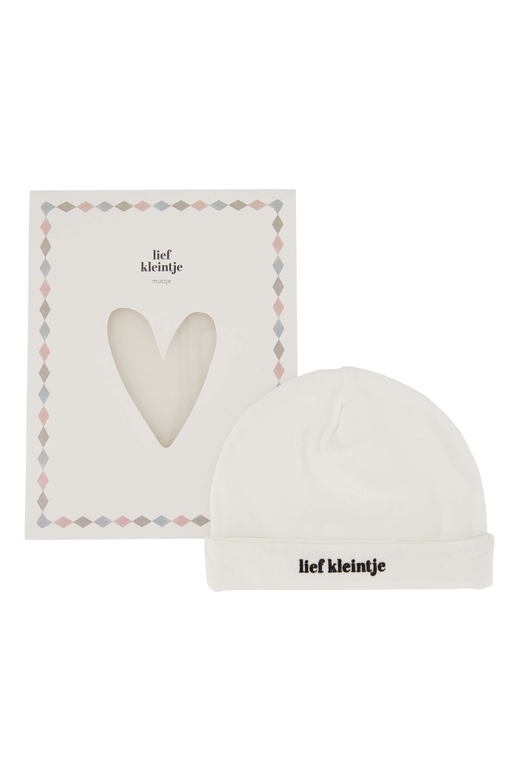 Mutsje in giftbox lief kleintje - wit/zwart | Zusss 