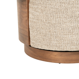 96613 | Fauteuil Nila - taupe Vanu | Eleonora
