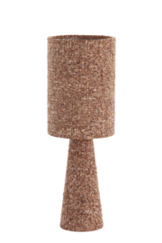 1886079 | Tafellamp Ø20x58 cm MICKY - bouclé burgundy | Light & Living - Eind oktober weer verwacht!