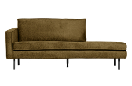 800743-BR | Rodeo daybed left - structure velvet brass | BePureHome