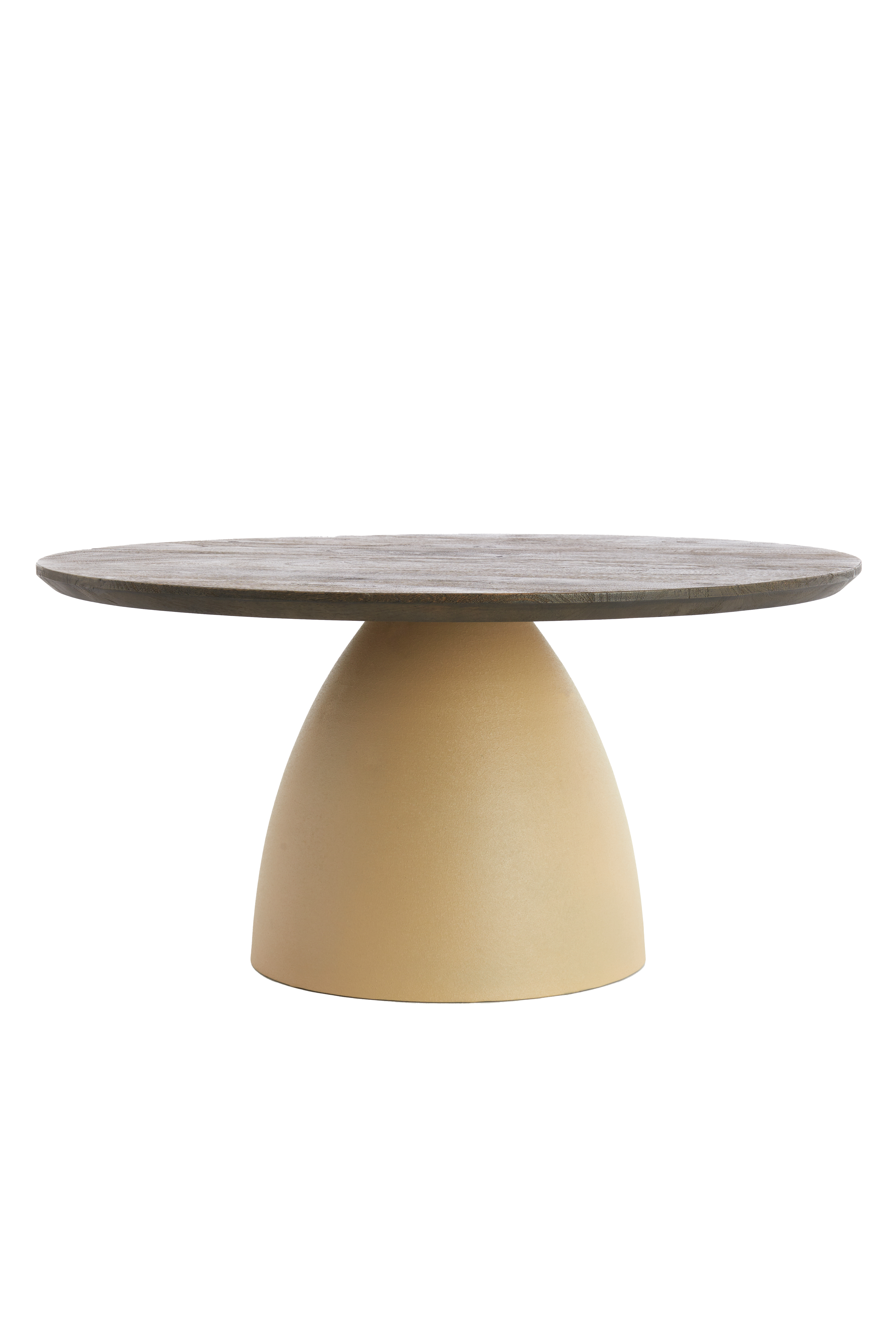 5517884 | Salontafel Ø80x40 cm OCANA - bruin/mat beige | Light & Living