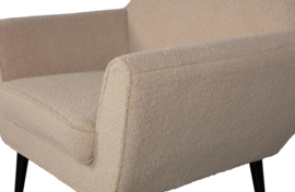 340454-TS | Rocco fauteuil fluweel - teddy sand | WOOOD