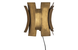 800390-B | Course wandlamp - metaal antique brass | BePureHome 